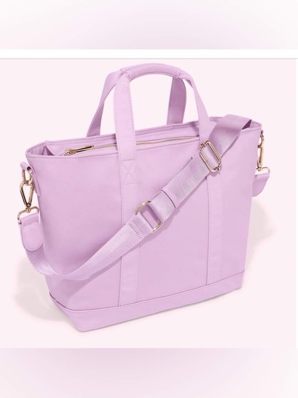 Nwt Stoney Clover Lane Grape Tote With Adjustable Crossbody Strap